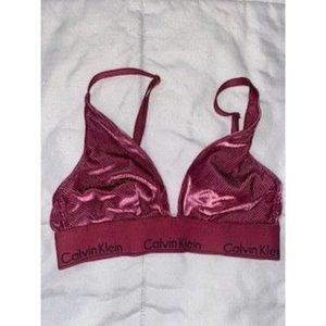 Calvin Klein Velvet Bralette-Small